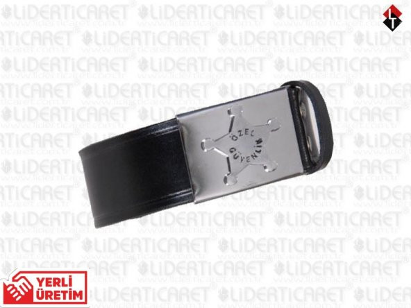 Özel Güvenlik Kemeri Hakiki Deri (4,5 cm.) - 1
