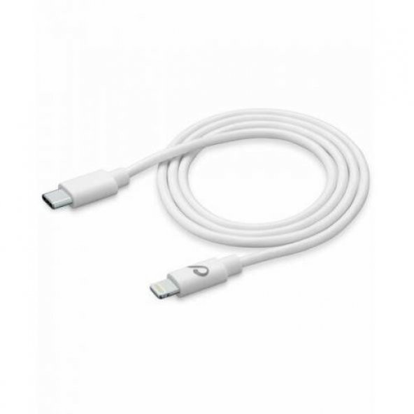 Cellularline USB-C Apple Lightning Kablo 1.2Mt. Beyaz  - USBDATAC2LMFI1MW
