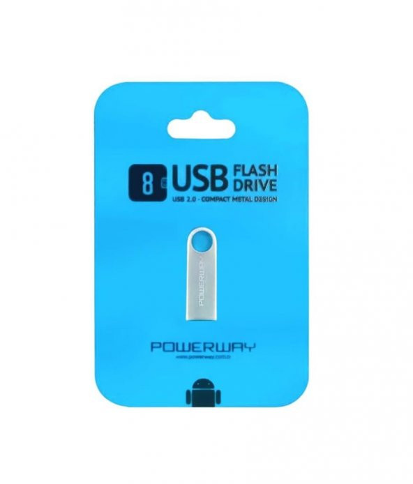 Powerway 8GB USB Metal USB Bellek