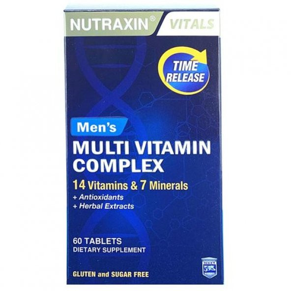 Nutraxin Mens Multi Vitamin Complex 60 Tablet