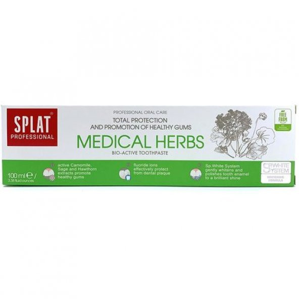 Splat Medical Herbs Diş Macunu 100 ml