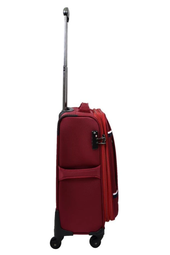 U.S. Polo Assn. Valiz Kabin Boy Bordo Kumaş Valiz - Resim 4