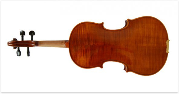 KINGLOS KNG PHB-1004 KEMAN 4/4 KUTULU,ÖN LADİN, ARKA VE YANLAR AKÇAAĞAÇ KINGLOS, KNG PHB-1004, KEMAN, KAPLAN SIRTI (FLAMED MAPLE), 4/4, KUTULU, MASİF LADİN ÖN KAPAK, YAY VE REÇİNE DAHİL - 2