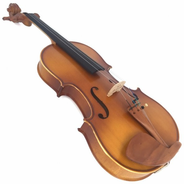 KINGLOS KNG PJA-1003 3/4 ÖĞRENCİ KEMANI MAT 3/4 KUTULU, ÖN LADİN, ARKA VE  ÖĞRENCİ KEMANI MAT 3/4 KUTULU, ÖN LADİN, ARKA VE YANLAR MAPLE (AKÇAAĞAAÇ), KLAVYE ABANOZ, KULAKLAR VE KUYRUK İLE ÇENELİK  JUJUBE - Resim 4