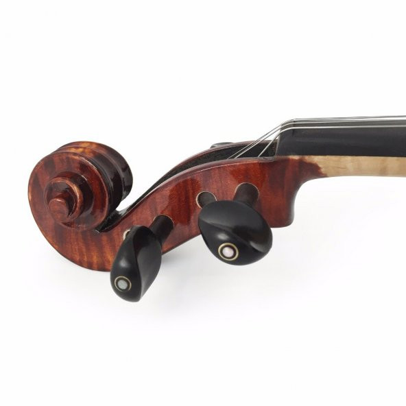 KINGLOS KNG PHB-1004 3/4 KEMAN 3/4 KUTULU,ÖN LADİN, ARKA VE YANLAR AKÇAAĞAÇ KEMAN 3/4 (23 inch)  KUTULU,ÖN LADİN, ARKA VE YANLAR AKÇAAĞAÇ - 5