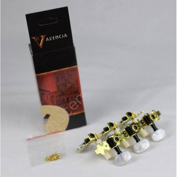 VALENCIA VCMH0150GD KLASİK GİTAR KULAĞI, KLASİK, 3 SAĞ+3 SOL, SET, GOL VALENCIA, VCMH0150GD, Klasik Gitar Kulağı Klasik 3+3 2.ad.set Gold: 