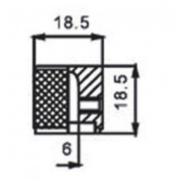VALENCIA MNB1BK GİTAR POT. DÜĞME BAŞLIĞI (KUBBELİ) METAL, SİYAH, ( MNB1BK Dome (Yuvarlak) Kontrol Düğmesi (Siyah). - 2