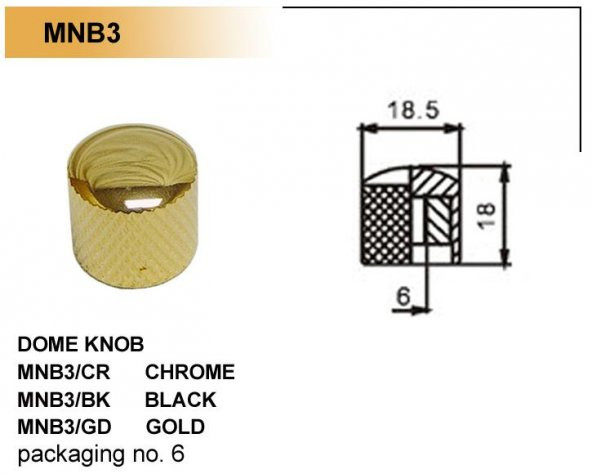 VALENCIA MNB3GD GİTAR POT. DÜĞME BAŞLIĞI (KUBBELİ) METAL, GOLD, (1 Gitar Pot. Düğme Başlığı Metal Gold 