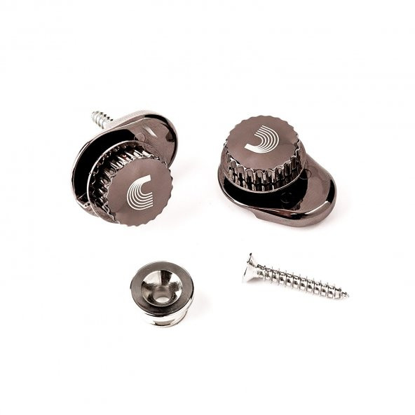 PLANETWAVES PW-SLS-02 GİTAR ASKI KİLİDİ NİKEL D'Addario Planet Waves Universal Strap Lock System - Nickel