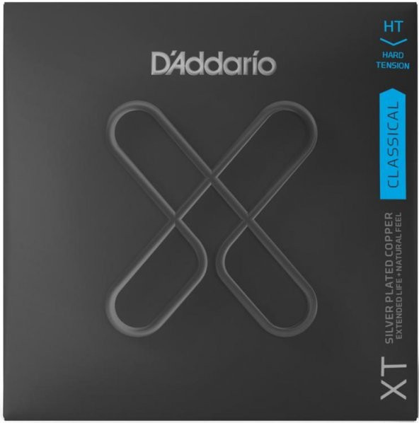 DADDARIO XTC46 KLASİK GİTAR TEL SETİ, NYLON CORE, SILVERPLATED XTC46,   D’Addario XT Klasik Gümüş Kaplı Bakır Sarım, Hard Tansiyon, Monofilament Naylon Çekirdekli Tel Takımı