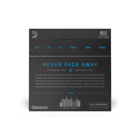 DADDARIO XTC46 KLASİK GİTAR TEL SETİ, NYLON CORE, SILVERPLATED XTC46,   D’Addario XT Klasik Gümüş Kaplı Bakır Sarım, Hard Tansiyon, Monofilament Naylon Çekirdekli Tel Takımı - 2