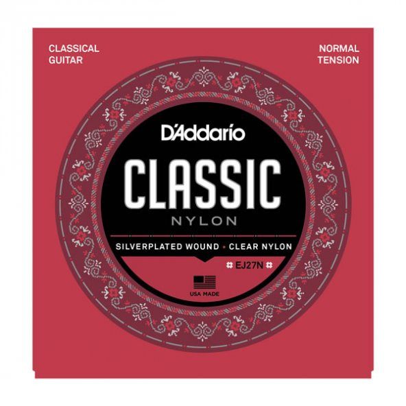 DADDARIO EJ27N KLASİK GİTAR TEL SETİ (4/4), SILVERPLATED WOUND, C D'ADDARIO. EJ27N Student Nylon, Normal Tension, Gümüş sarım, Topuzsuz tel ucu
EN ÇOK SATAN KLASİK GİTAR TEL SETİ.
SATIŞTA 1 NUMARA