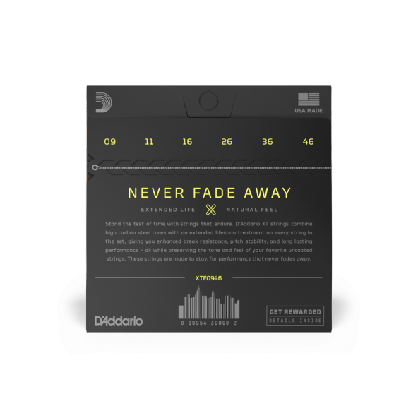 DADDARIO XTE0946 ELEKTRO GİTAR TEL SETİ, XT, 09-46 , SUP LIGHT 
XTE0946, XT ELECTRIC NICKEL PLATED STEEL, SUPER LIGHT TOP/REGULAR BOTTOM, 09-46 - Resim 2