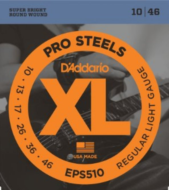 DADDARIO EPS510 ELEKTRO GİTAR TEL SETİ, XL, 10-46, LONG SCALE,   