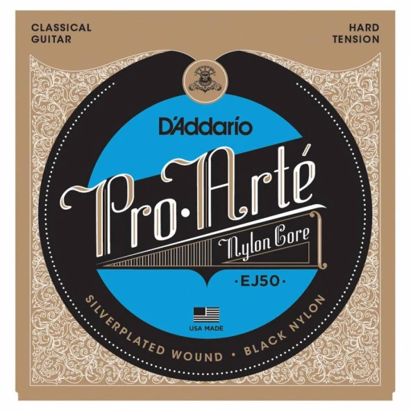 DADDARIO EJ50 KLASİK GİTAR TEL SETİ, PRO-ARTE, SILVERPLATED WOUN   