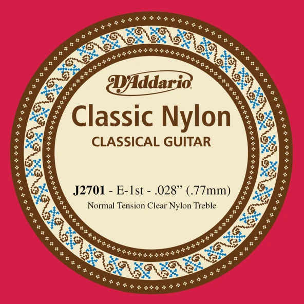 DADDARIO J2701 KLASİK GİTAR TEK TELİ, CLASSIC NYLON, NORMAL TENSI