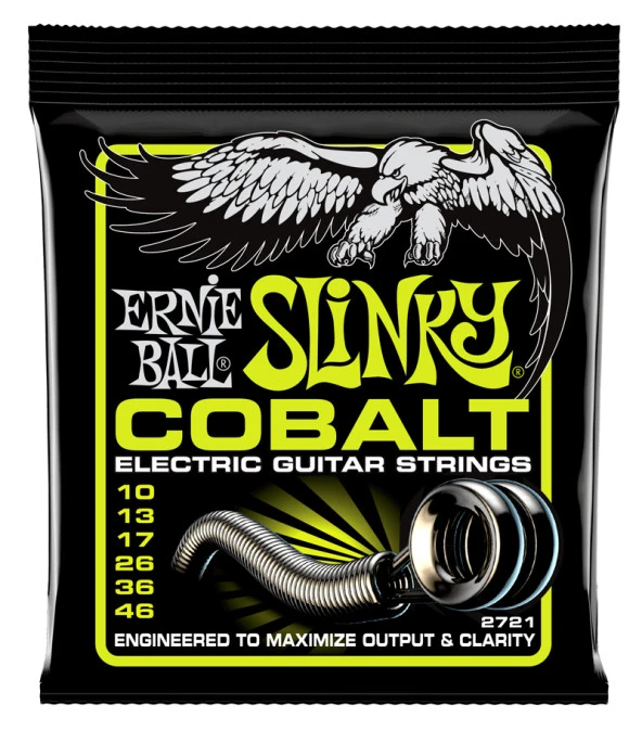 Ernie Ball P02721 10-46 Cobalt Regular Slinky Elektro Gitar Teli