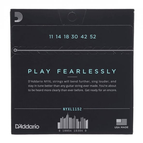 DADDARIO NYXL1152 ELEKTRO GİTAR TEL SETİ, MEDIUM/HEAVY BOTTOM, NI Nickel Wound, Medium Top / Heavy Bottom, 11-52 - 2