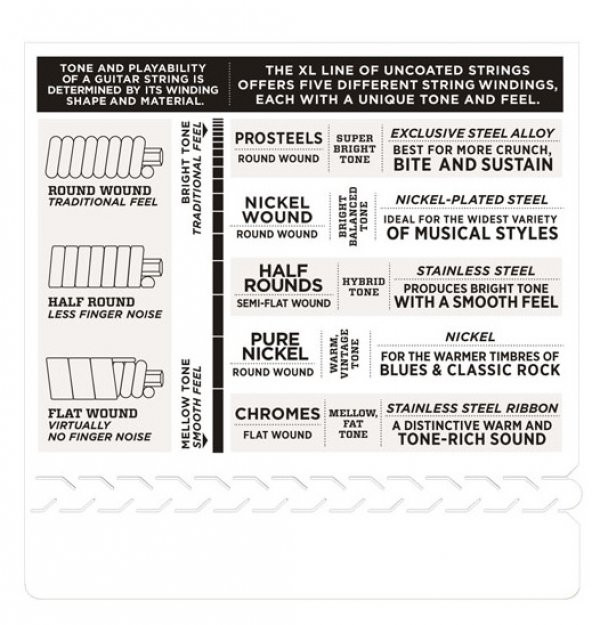 DADDARIO EXL110+ ELEKTRO GİTAR TEL SETİ, XL, 10.5-48, NICKEL WOUND, EXL110+ Nickel Wound, Regular Light Plus, 10.5-48 - 4