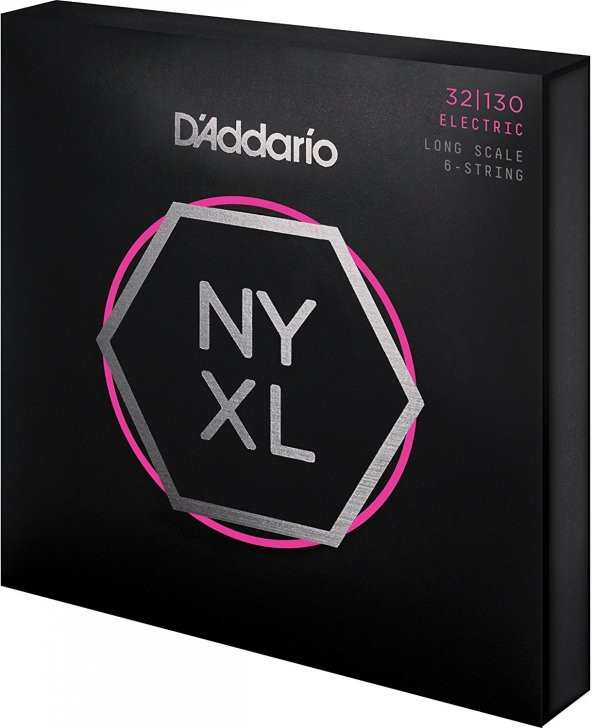 DADDARIO NYXL32130 BAS GİTAR TEL SETİ, NYXL SERİSİ, NİKEL SARIM, LONG NYXL32130, Uzun Ölçek Tel takımı, Reguklar Light 6-String, 32-130 - 2