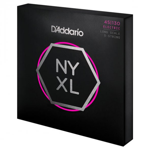 DADDARIO NYXL45130 BAS GİTAR TEL SETİ, NYXL SERİSİ, LONG SCALE, 5 TEL NYXL45130, Set Long Scale, Regular Light 5-String, 45-130 - 3