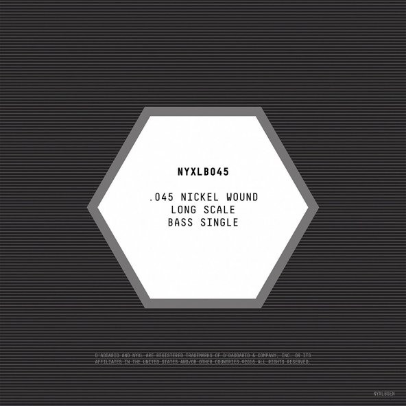 DADDARIO NYXLB045 BAS TEK TEL, NYXL SERİSİ, NİKEL SARIM, .045 GAUGE, .045 gauge NYXL Nikel sarım bas gitar teli, NYXLB045 - 2