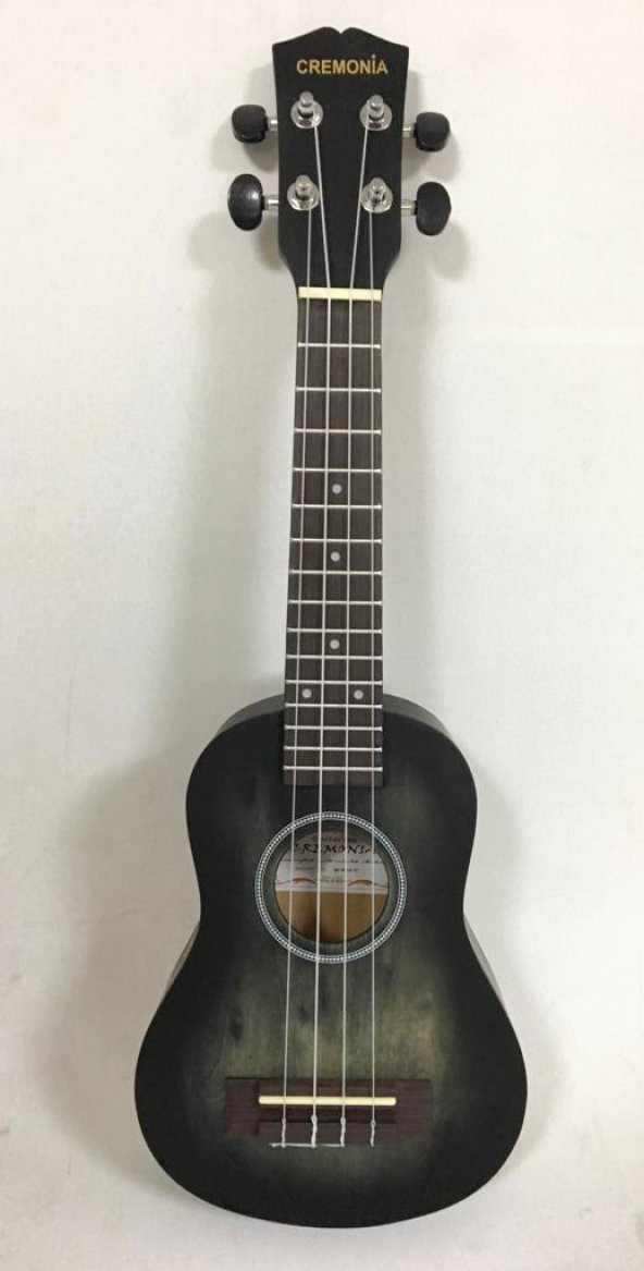 CREMONIA AU-H01A-21BK UKULELE 21" MAT SİYAH CREMONIA, AU-H01A-21BK, UKULELE 21" MAT SİYAH,  IHLAMUR KAPAK ARKA VE YANLAR