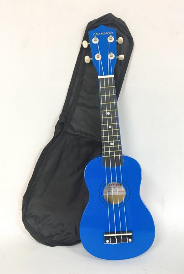 CREMONIA AU01L-21DBL UKULELE 21" KOYU MAVİ CREMONIA, AU01L-21DBL, Soprano Ukulele 21", Koyu Mavi (Dark Blue), Kapak & Arka & Yanlar: Linden 