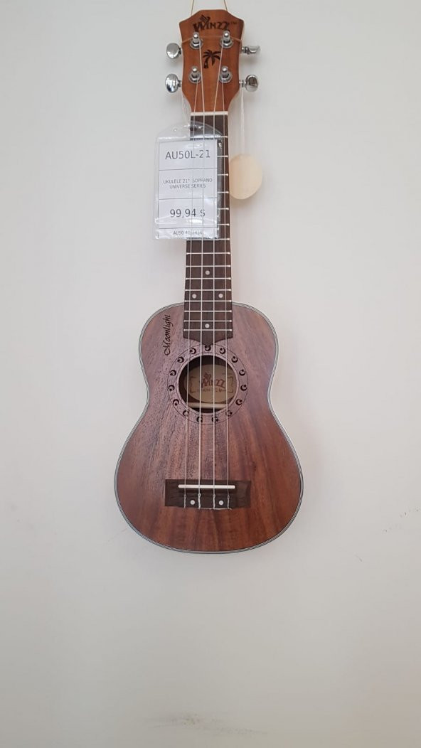 Cremonıa Au50l-21 Ukulele 21" Soprano Unıverse Serıes Ukulele -Soprano- "Unıverse" Serisi, 21", Wınzz Logolu, Mat Finiş