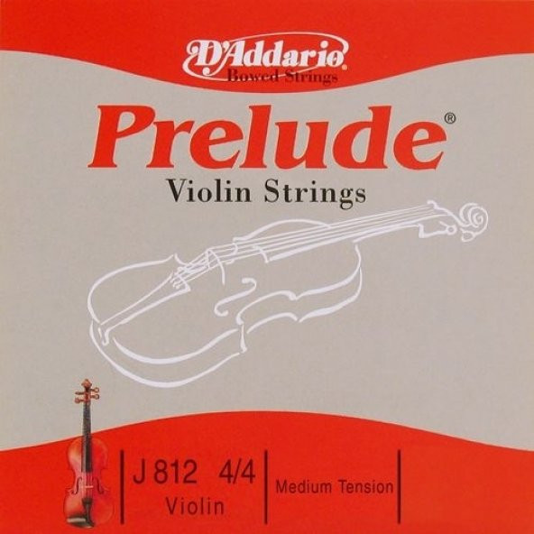 DADDARIO J812 KEMAN TEK TELİ, PRELUDE, SCALE 4/4, A-(LA), NORMAL Keman Tel Prelude Kemana La ürün görseli