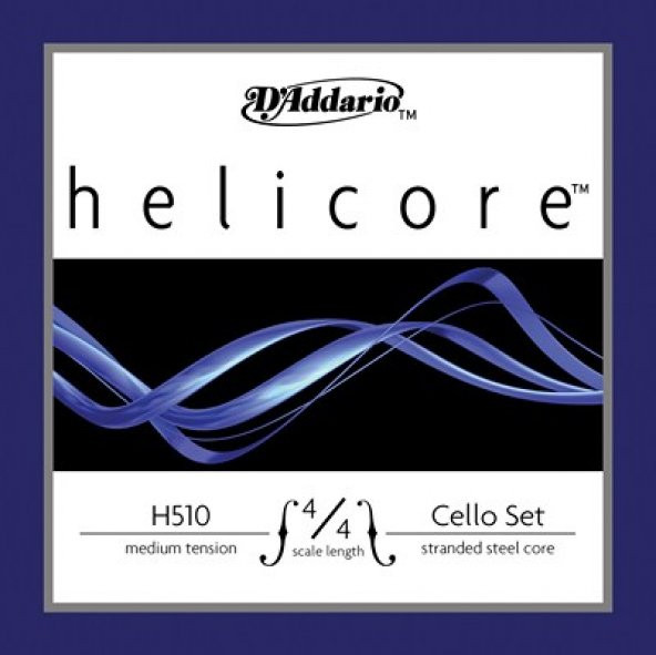 DADDARIO H510M CELLO TEL SETİ, HELICORE, LONG SCALE, MEDIUM TENSI DADDARIO - Tel Set Helicore Cello 44 Medium