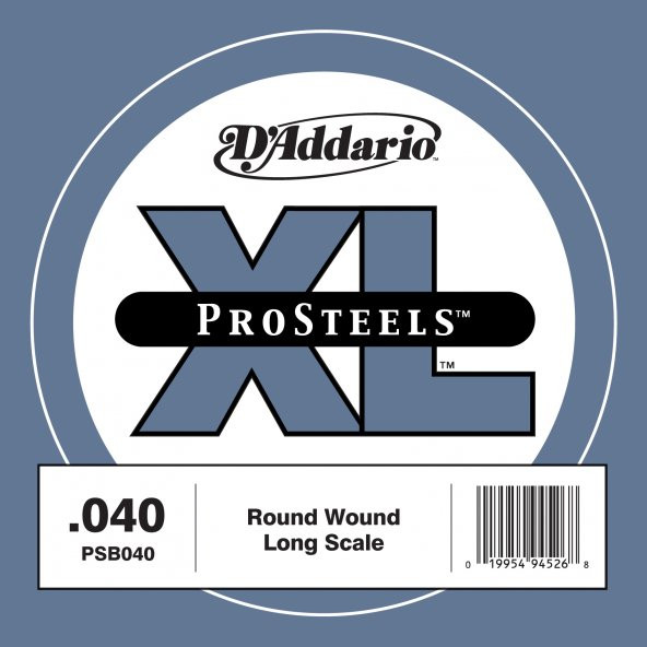 DADDARIO PSB040 BAS GİTAR TEK TEL, (SOL), PRO STEELS, 0.040 GAUGE,   - 1