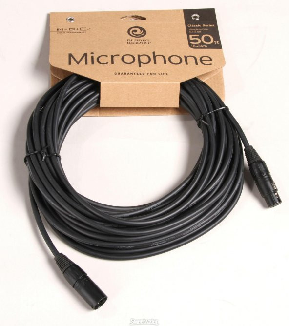 PLANETWAVES PWCMIC50 MİKROFON KABLO 50CLS XLR ML TO XLR FM Mikrofon Kablo 50Cls Xlr Ml To Xlr Fm