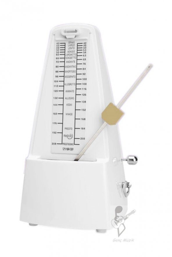 CHERUB M-20WH MUSEDO MEKANİK METRONOM BEYAZ - Resim 2