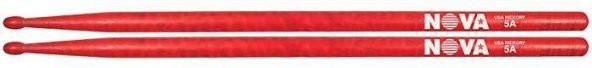 VICFIRTH N5AR BAGET(ÇİFT) NOVA 5A WOOD RED (KIRMIZI), HICKORY, 16 Nova (Çift)5A Wood Red