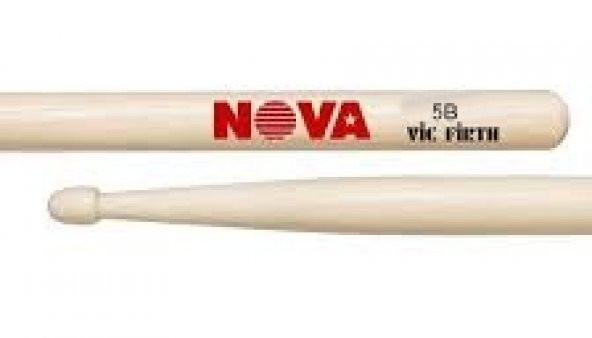 VICFIRTH N5B BAGET(ÇİFT) NOVA 5B WOOD, HICKORY, 16"x0.595", MED Baget(Çift) Nova 5B Wood - Resim 4