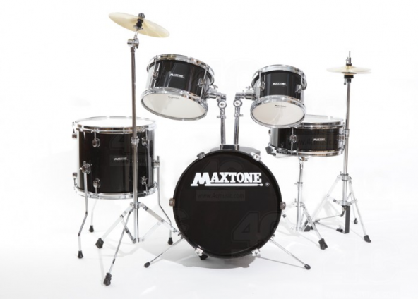 MAXTONE MXC-602BK JUNIOR DAVUL SET 5 PCS SİYAH + ZİL VE TABURE :MAXT JUNIOR DAVUL SET 5 PCS SİYAH + ZİL VE TABURE :MAXTONE ÇİN