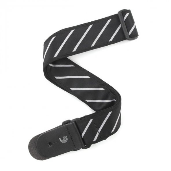 PLANETWAVES T20W1409 GİTAR ASKISI TIE STRIPES SİYAH-GRİ Tie Stripes, - Black & Grey