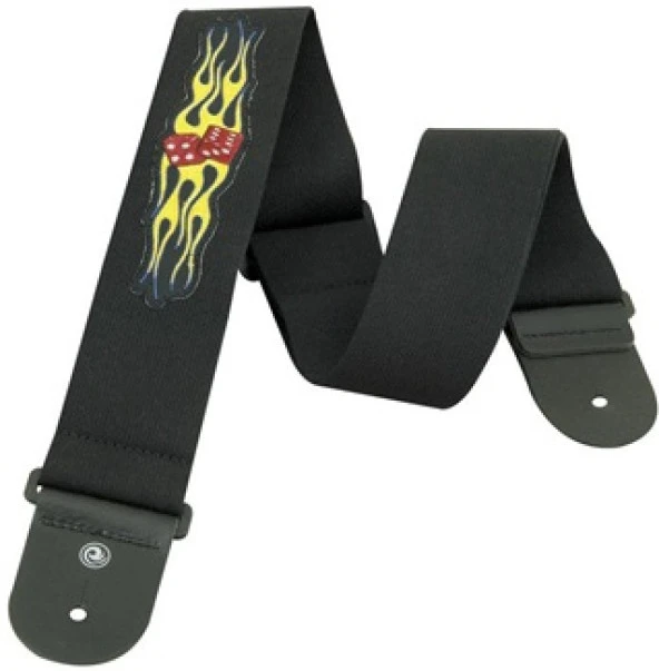 PLANETWAVES 64P05 GİTAR ASKISI 64MM DOKUMA FLAMING DICE  