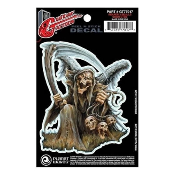 PLANETWAVES GT77017 GTR TATTOO-REAPER 3 :STİCKER Gtr Tattoo-Reaper 3 :sticker