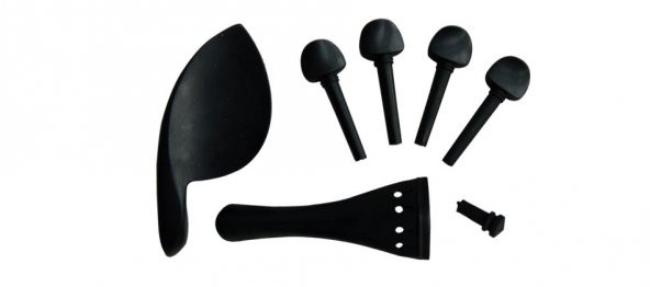 KINGLOS KNG WM-001 KEMAN AKSESUAR SETİ ABONOZ KEMAN AKSESUAR SETİ (KULAK,ÇENELİK,KUYRUK BAĞI VE BUTONU] :VISUAL ART VIOLIN