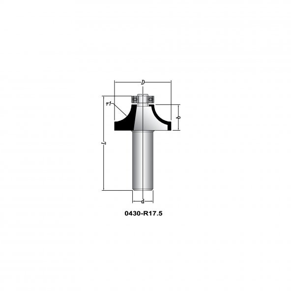 Netmak Elmas Uçlu Rulmanlı Radius El Freze Bıçağı 21x10x52 430-R4 - 2