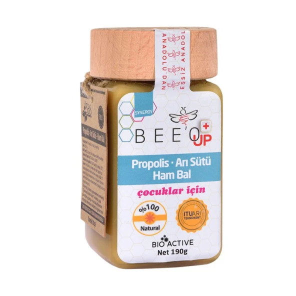 BeeO Up Propolis Arı Sütü Ham Bal 190gr-Çocuklar için