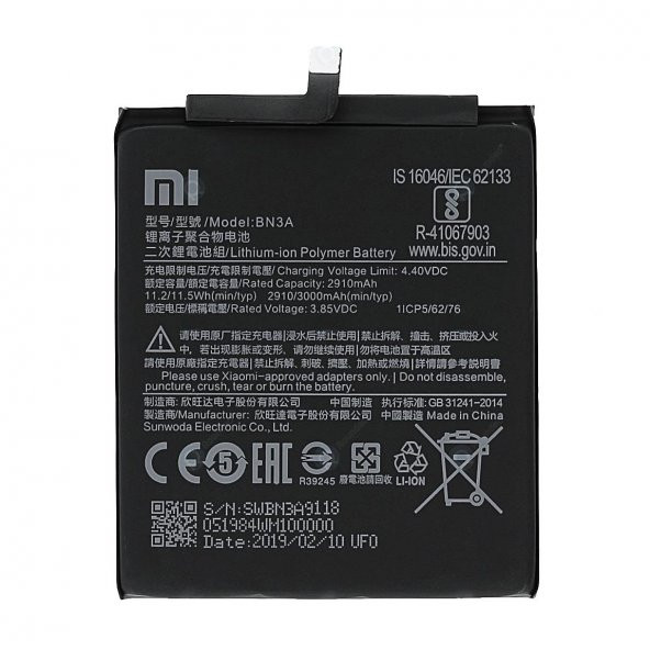 Xiaomi Redmi GO Batarya BN3A 3000 mAh