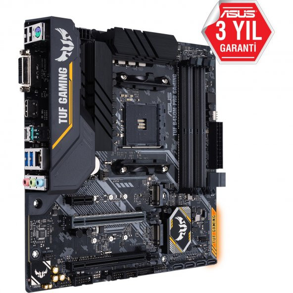 Asus Tuf B450M-Pro Gaming AMD B450 AM4 DDR4 4400 Mhz mATX Anakart - 2