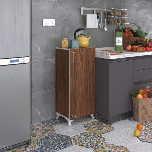 Kenzlife mutfak dolabı mine 088*030*032 cvz kapaklı ayaklı banyo evrak ofis kitaplık ayakkabılık kiler