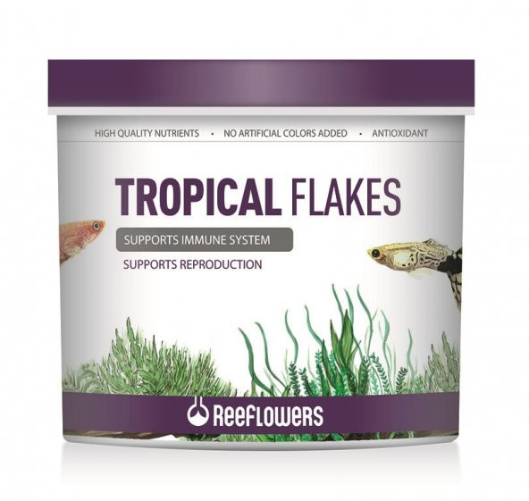 ReeFlowers Tropical Flakes Balık Yemi 1 Lt+