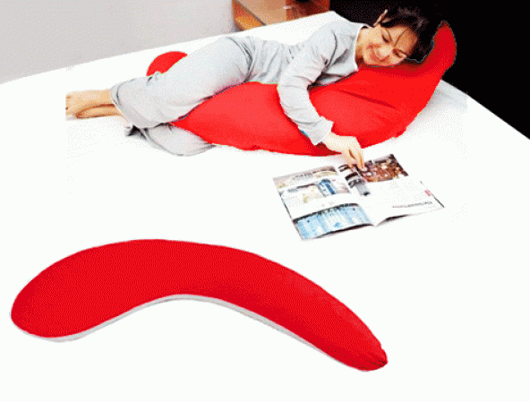 Vonno Yarım Boy Hamile Ve Uyku Yastığı ( Kırmızı )