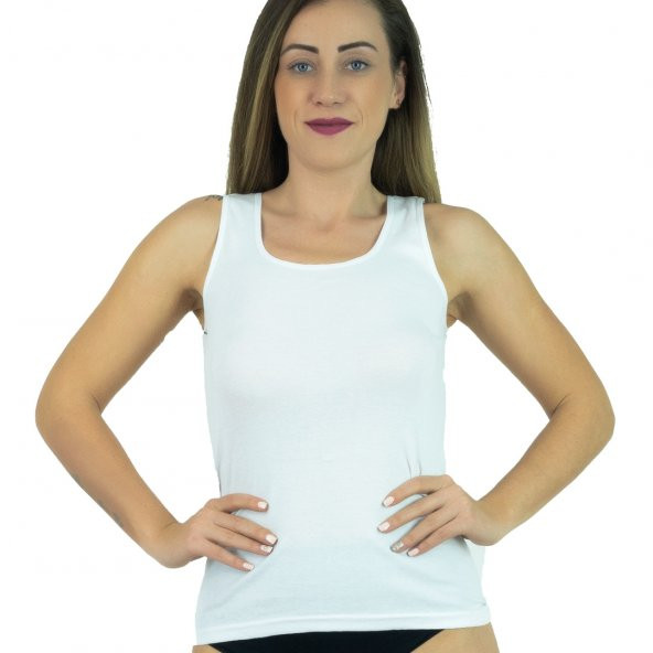 3 Adet Kadın Spor Atlet - Pamuklu Atlet Yüzücü Atlet - 2