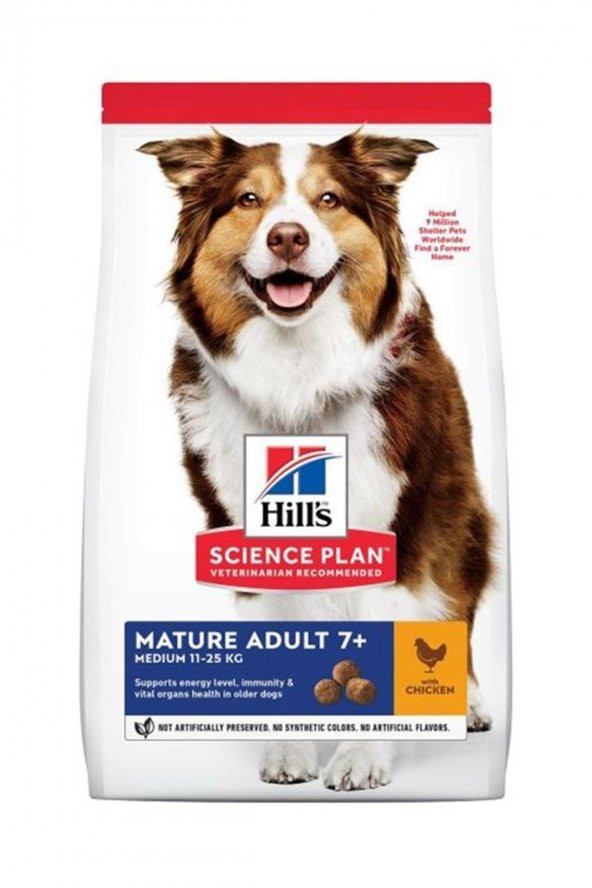 Hills 7+ Medium Chicken Orta Irk Yaşlı Köpek Maması 14 Kg